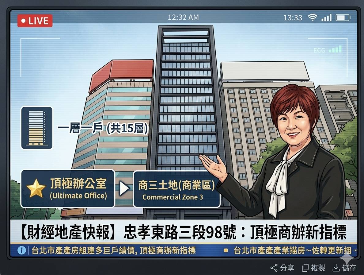 台北獨立梯廳商辦推薦：忠孝98格局滿足辦公室的頂級隱私需求