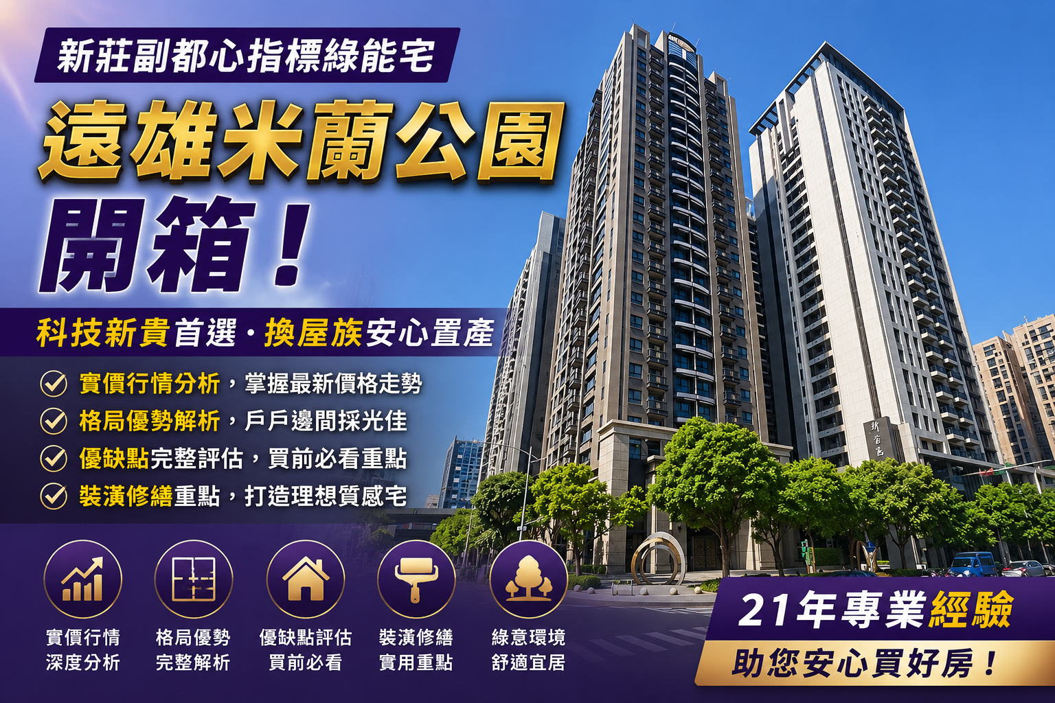 【社區開箱全攻略】「遠雄米蘭公園」值得買嗎?新莊副都心指標綠能智慧宅,行情、格局與實戰評估深度解析