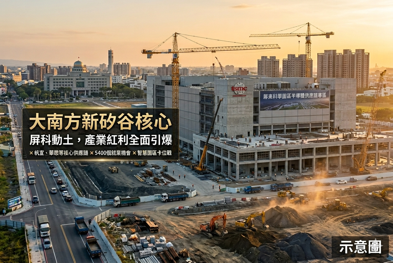 🔥【部長開講】台積電供應鏈真的來了！屏東科學園區動土，買房該提早卡位嗎？