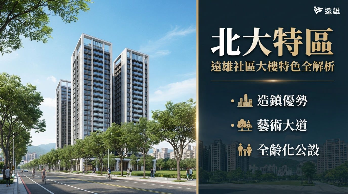 北大特區遠雄社區大樓有哪些特色?造鎮優勢、綠能數位與社區指名度全解析