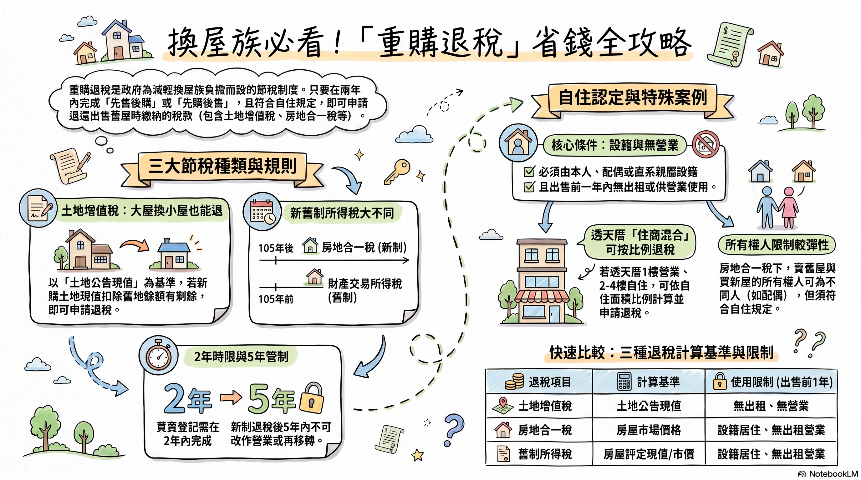 換屋買透天，一樓租給蝦皮店到店，還能退稅嗎？房地合一「重購退稅」換屋族實務全解析