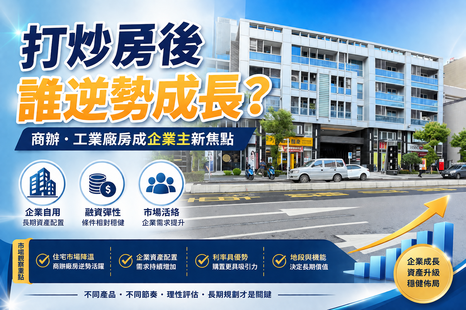 打炒房後誰逆勢成長?第一線房仲觀察:商辦、工業廠房成企業主新焦點