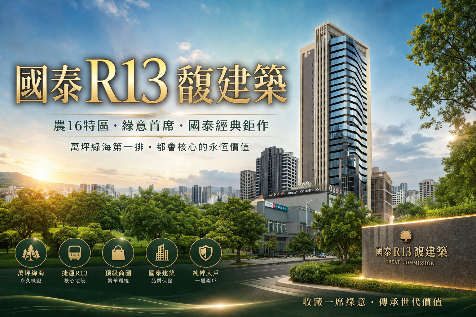 奢華與綠意的極致交會：高雄農16特區「國泰R13馥建築」深度社區開箱
