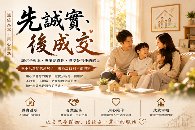 先誠實，再成交 —— 房仲工作的真正價值