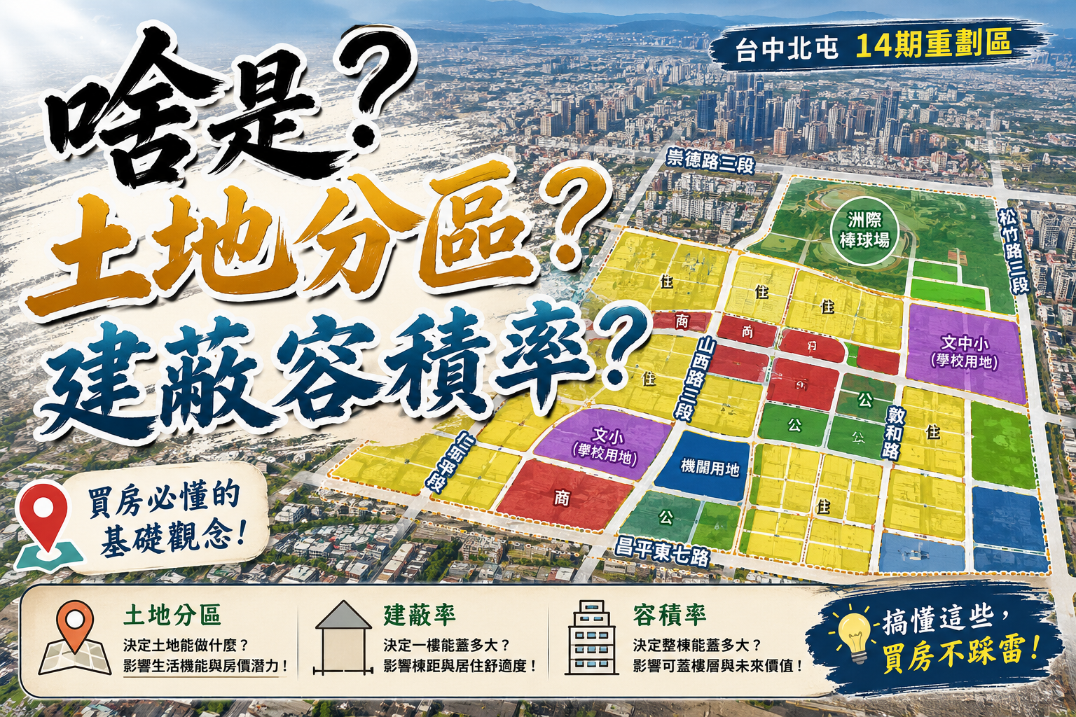 啥是土地分區?建蔽容積率?