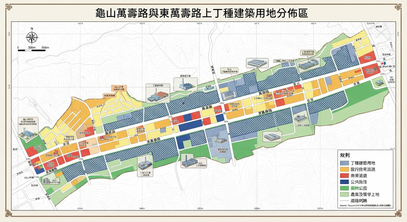 龜山萬壽路工業聚落：丁種建築用地買賣、行情與開發實戰攻略