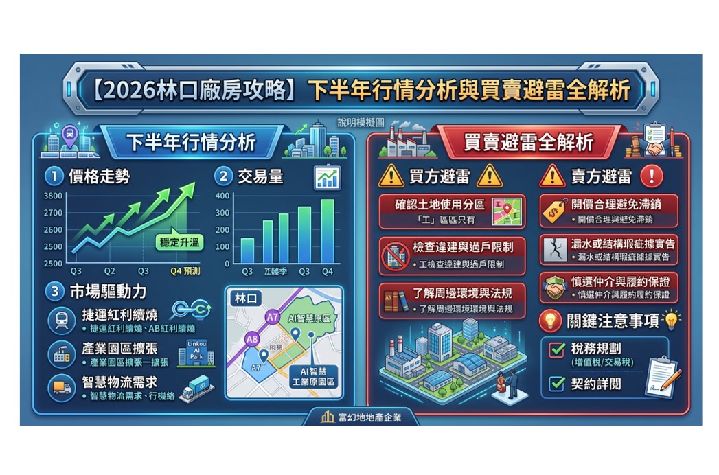 【2026林口廠房攻略】下半年行情分析與買賣避雷全解析