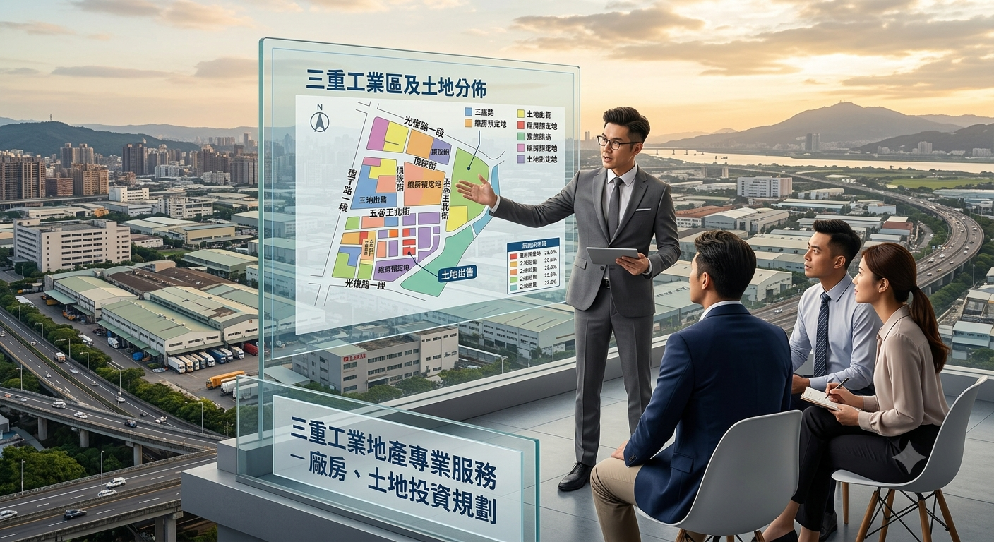 2026三重區廠房買賣全攻略：雙捷運頂級廠辦行情解析與頂崁頂新轉型避雷指南
