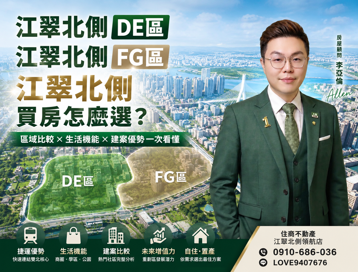 江翠北側DE區、江翠北側FG區、江翠北側買房怎麼選？