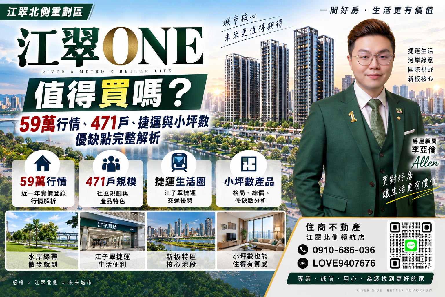 江翠ONE值得買嗎?59萬行情、471戶、捷運與小坪數優缺點完整解析