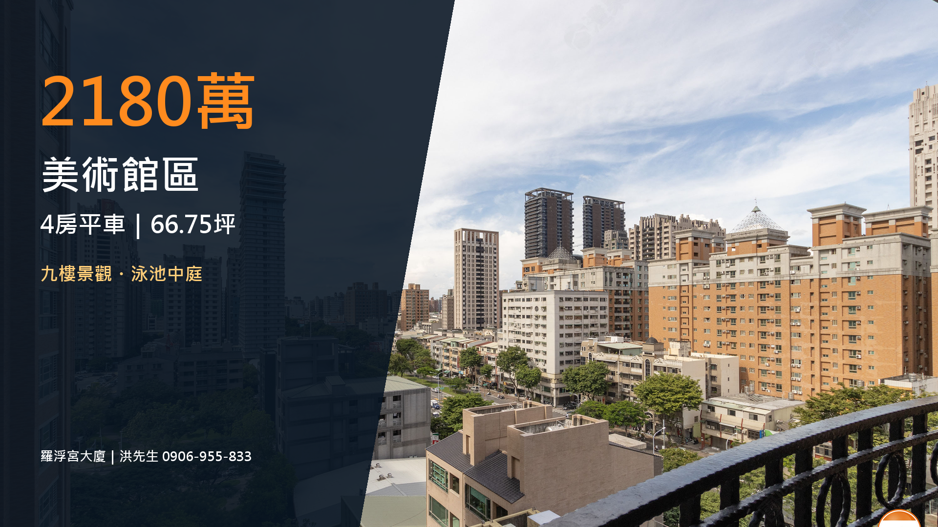 2180萬家庭換屋首選｜美術館區羅浮宮大四房平車