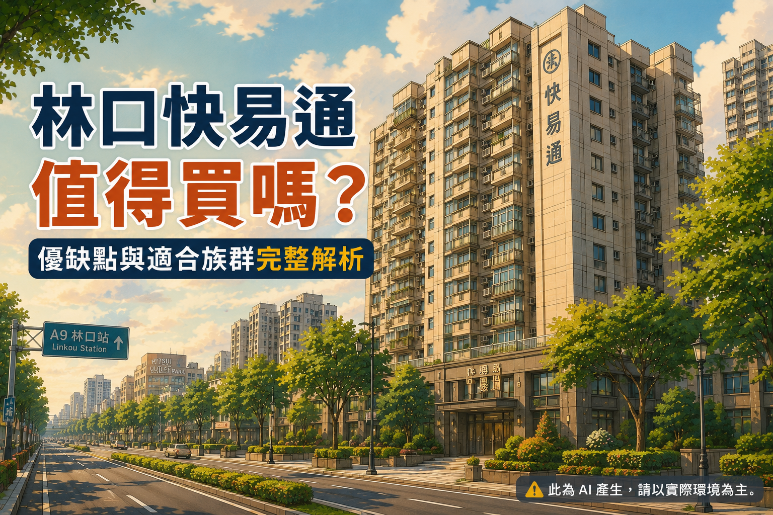 林口快易通值得買嗎？優缺點、機捷A9生活圈與首購評估完整解析