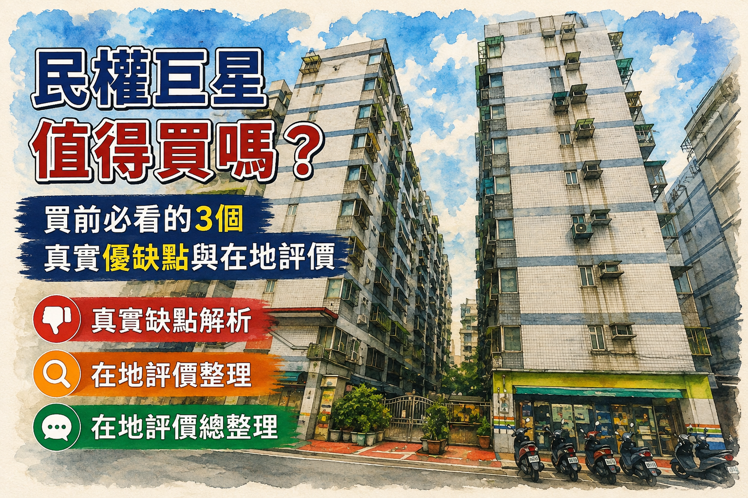 民權巨星值得買嗎？蘆洲民權路買屋優缺點、房價行情與自住完整評價