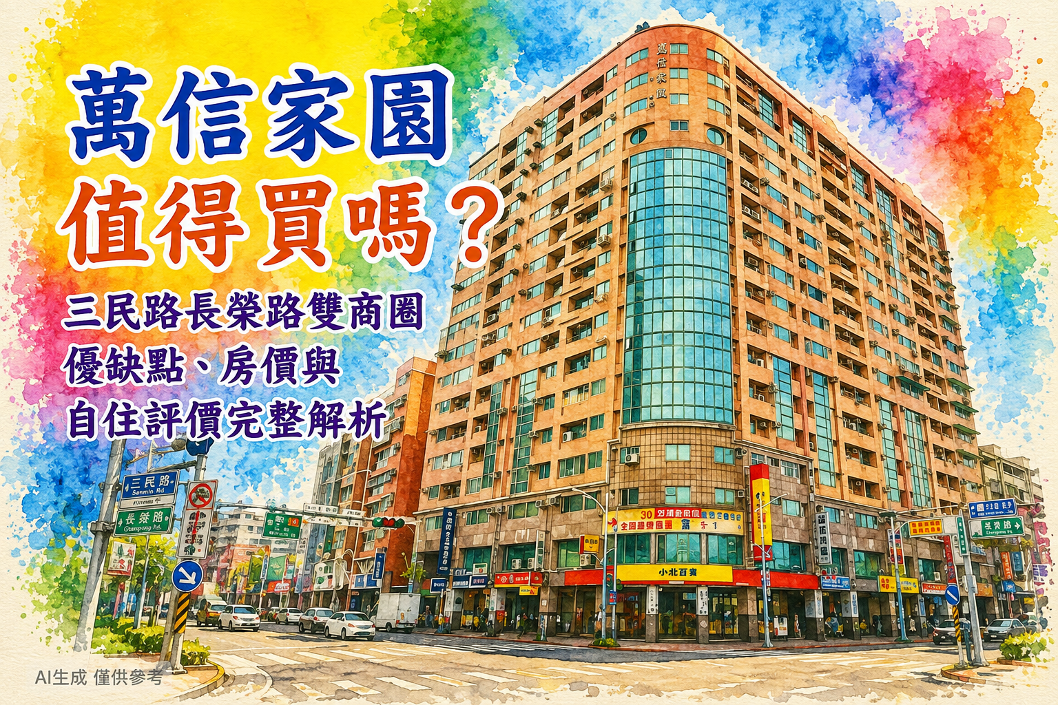 萬信家園值得買嗎?三民路長榮路雙商圈優缺點、房價與自住評價完整解析