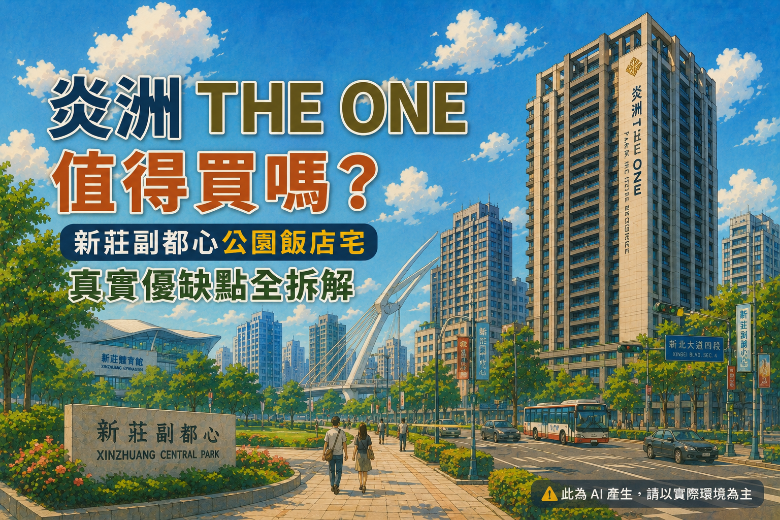 炎洲THE ONE值得買嗎?新莊副都心公園飯店宅優缺點與買房策略全解析