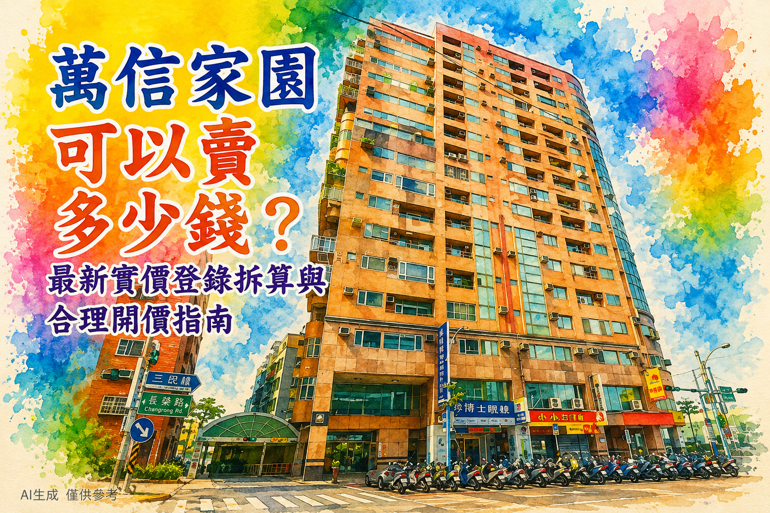 萬信家園可以賣多少錢?最新實價登錄拆算與合理開價指南|蘆洲雙商圈賣房策略