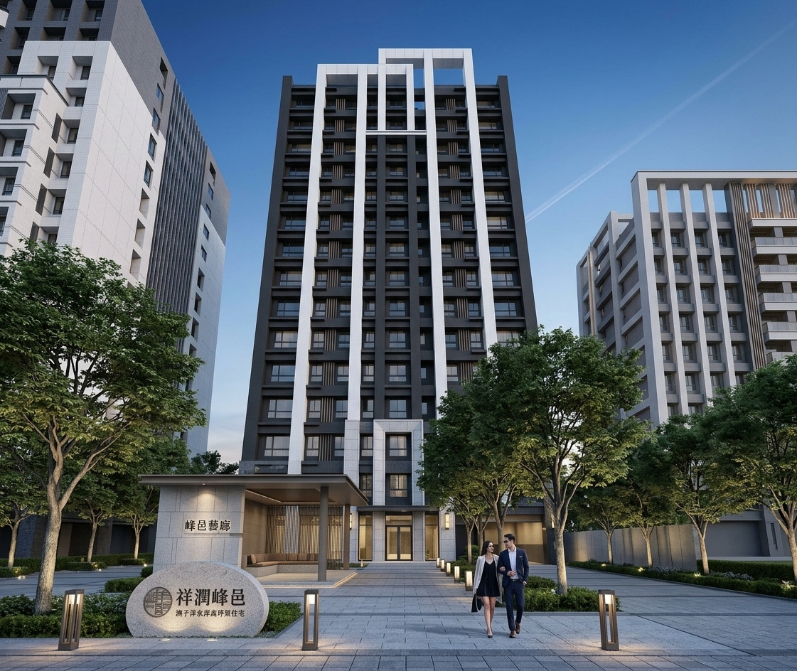 新北五股【祥潤峰邑】社區終極評介：洲子洋水岸高坪效住宅，生活機能、交通、格局全解析