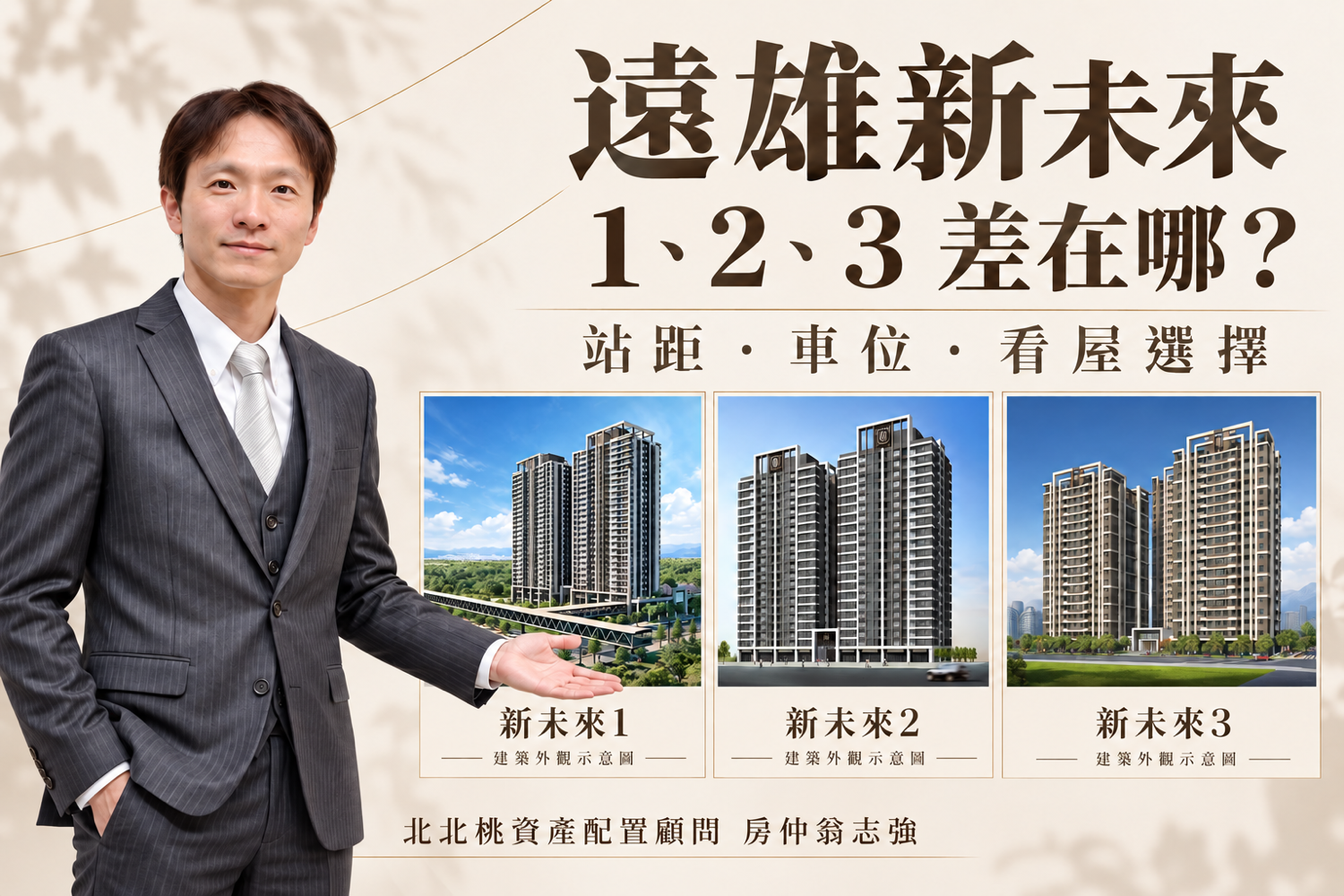 遠雄新未來 1、2、3 差在哪?站距、車位、實價登錄與看屋選擇