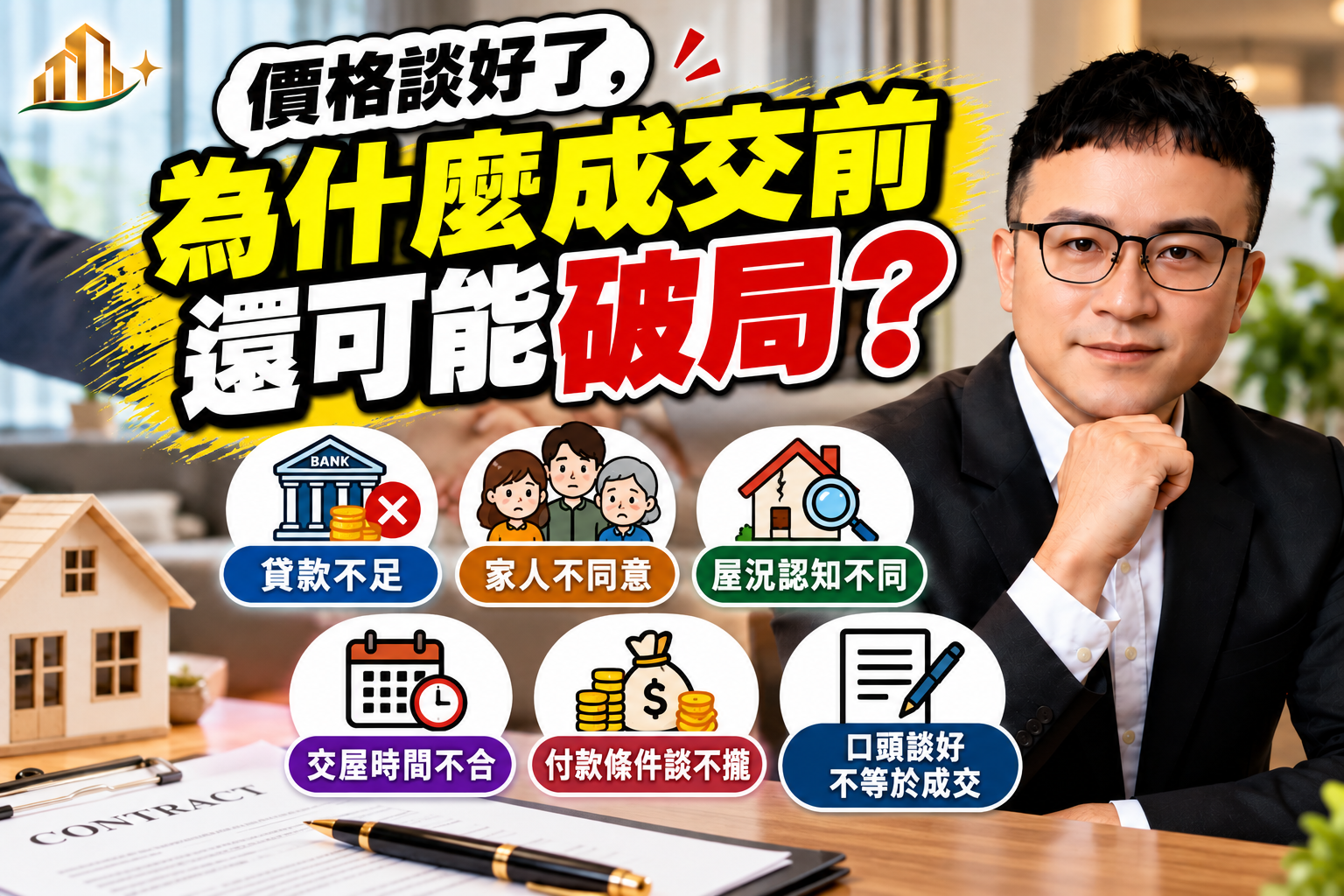 價格談好了，為什麼成交前還可能破局？