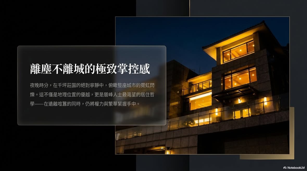 陽明山別墅出售|新安路1385坪獨棟莊園開箱:全石材、遠眺101與大直,5房4廳豪宅完整評估