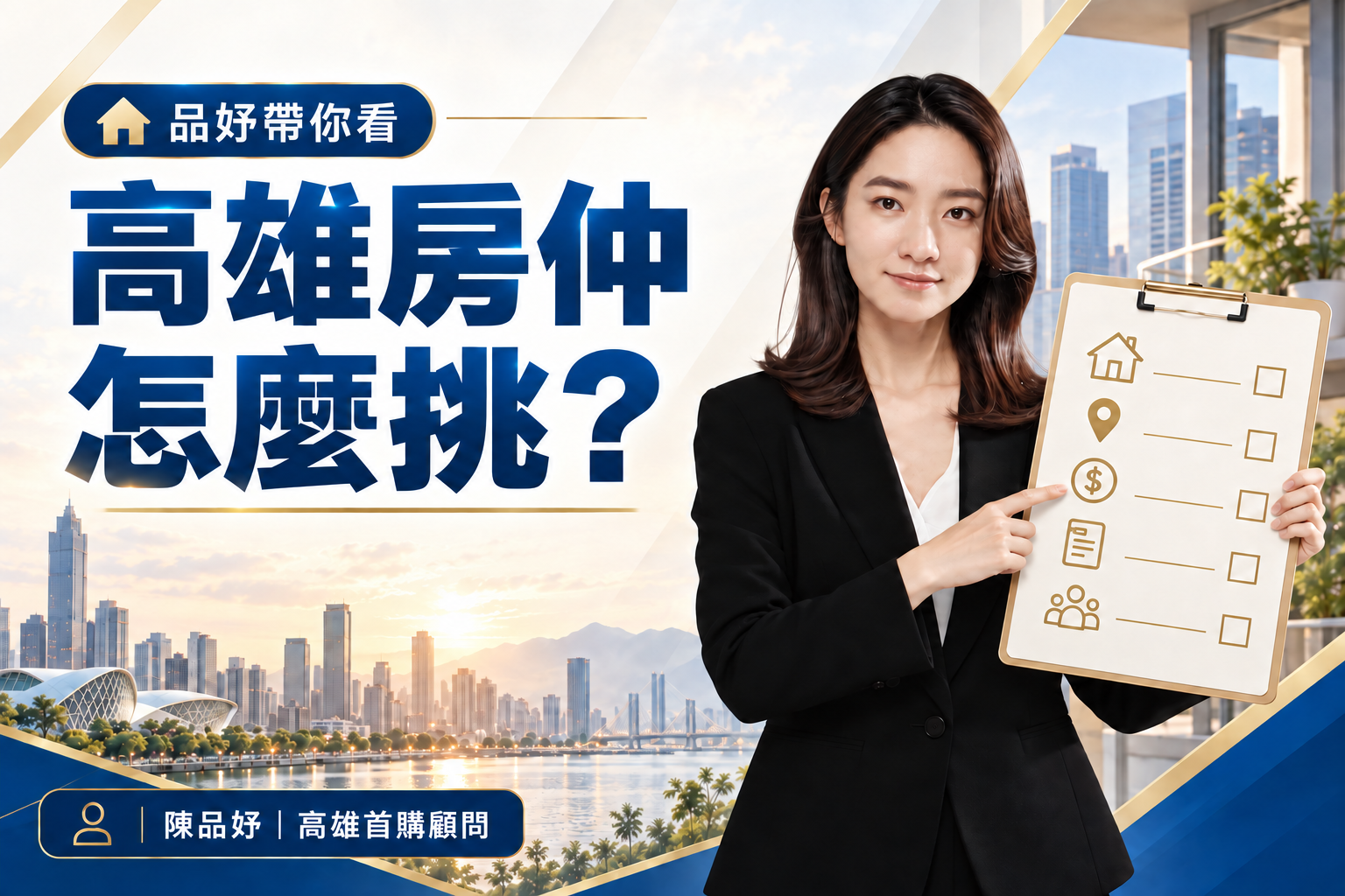 高雄首購怎麼挑房仲?台慶陳品妤先幫你把關4件事