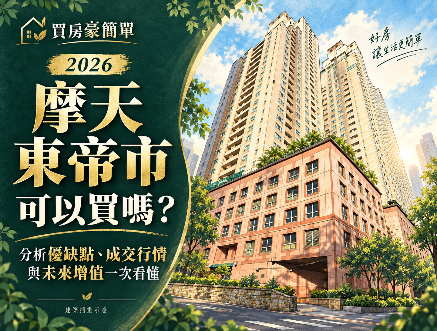 2026摩天東帝市可以買嗎?分析優缺點、成交行情與未來增值一次看懂
