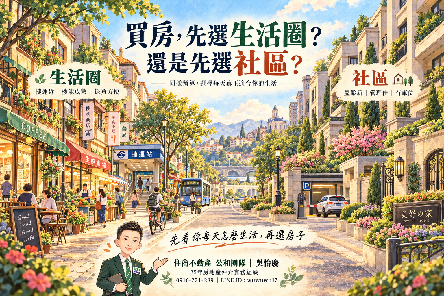 買房先選生活圈,還是先選社區?中永和自住買方最容易忽略的選房順序