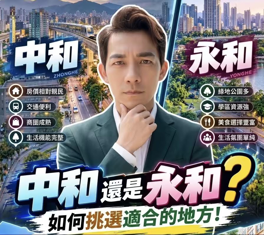中和還是永和?如何挑選適合的地方!雙和生活圈差異、房價行情與購屋決策全指南