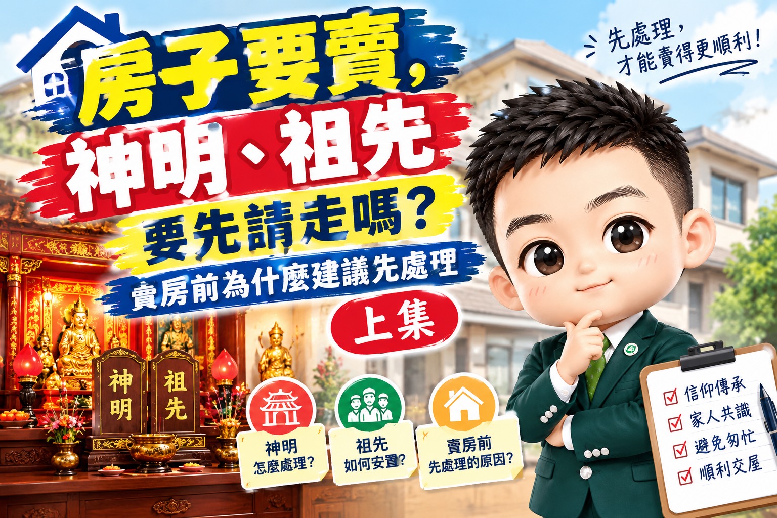 房子要賣,神明、祖先要先請走嗎?賣房前為什麼建議先處理|上集
