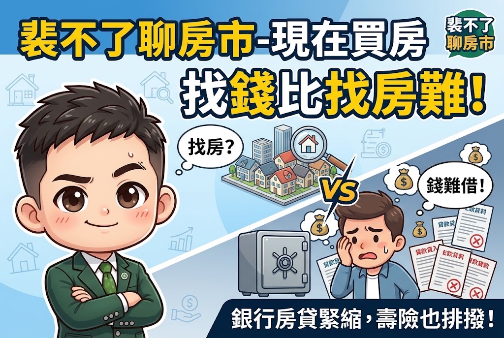 裴不了聊房市-現在買房,可能不是找房難,而是找錢難
