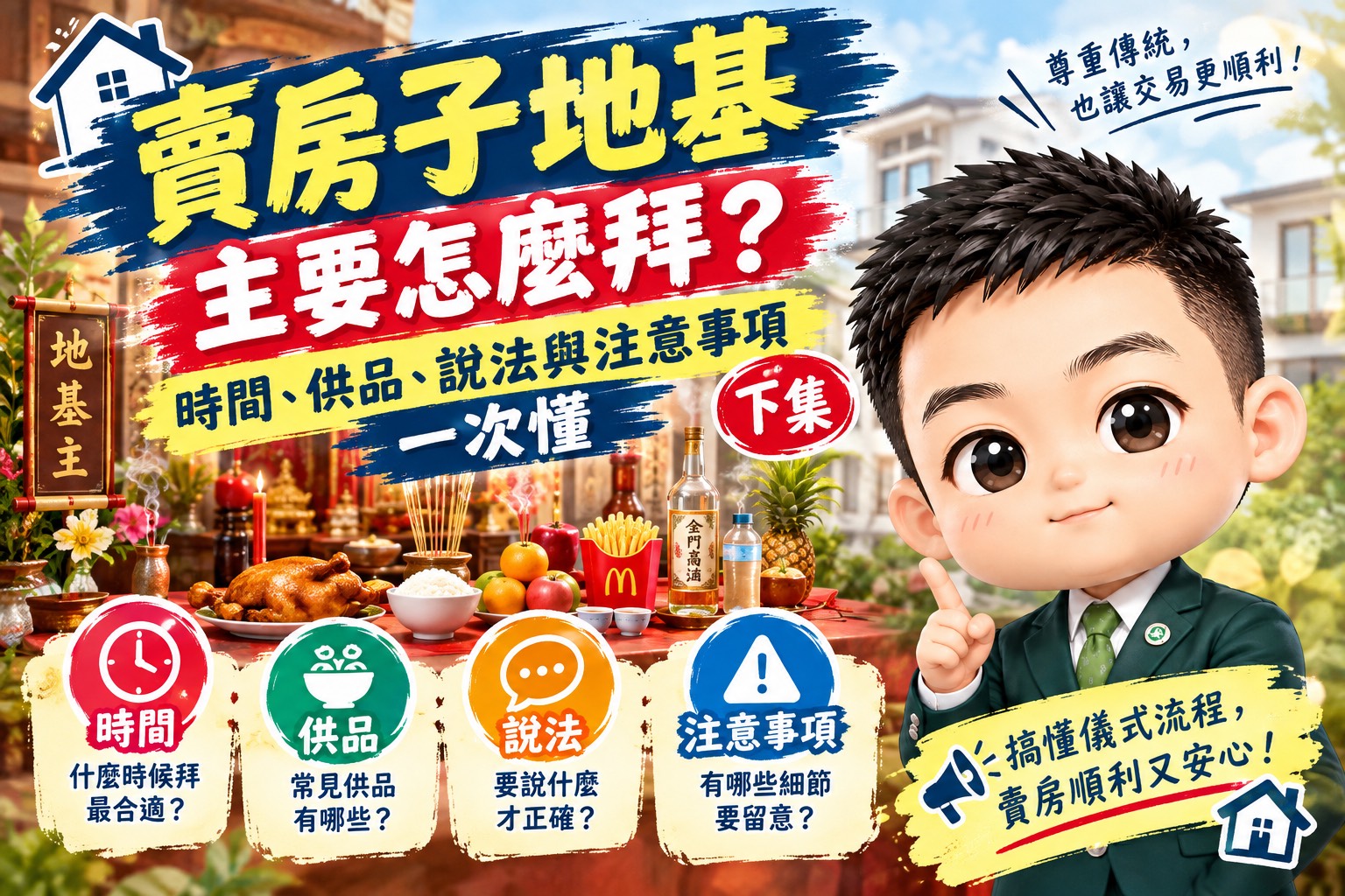 賣房子地基主要怎麼拜?時間、供品、說法與注意事項一次懂|下集