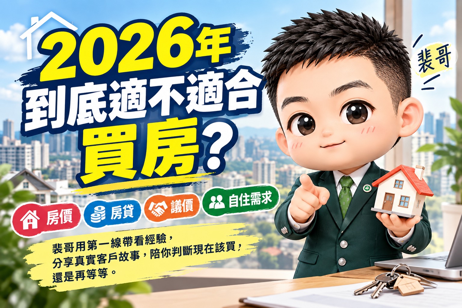 2026今年還適合買房嗎？裴哥用幾個帶看故事告訴你，現在該買還是再等等