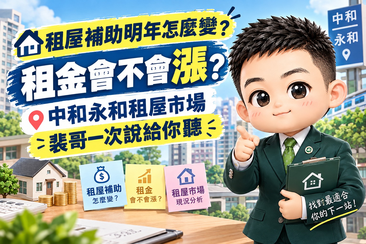 租屋補助明年怎麼變？租金會不會漲？中和永和租屋市場，裴哥一次說給你聽