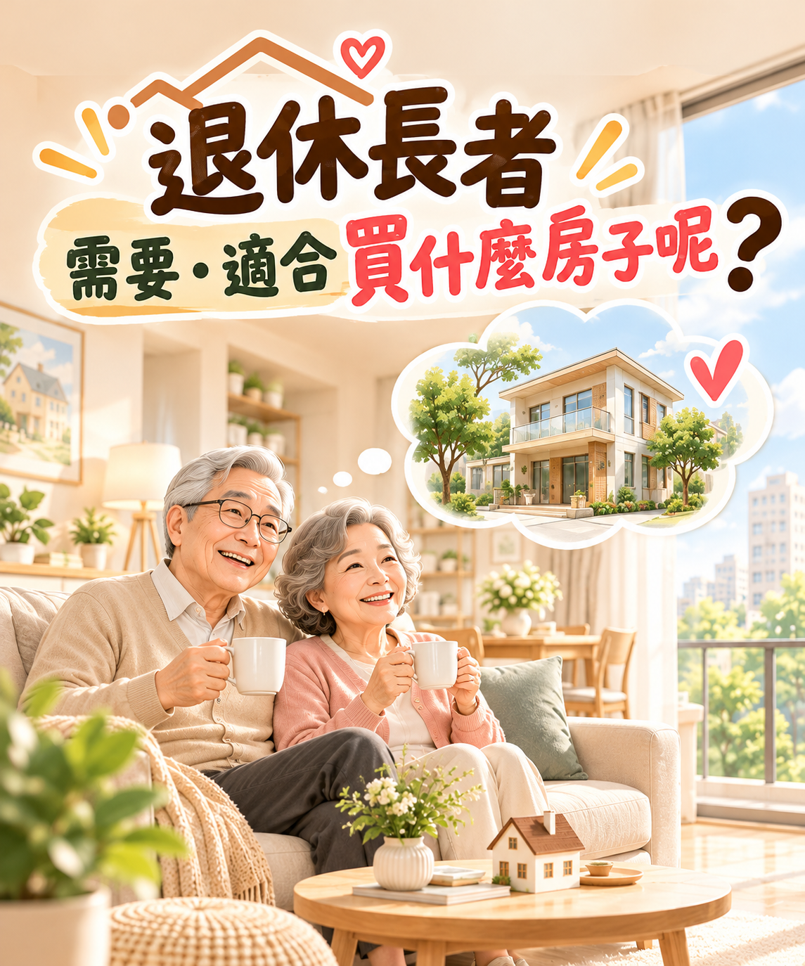 🏡 退休後,房子不是越大越好,而是住得安心、活得精彩!