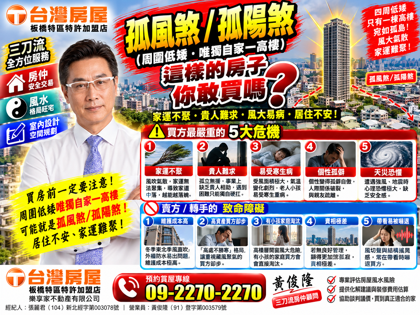 買房遇到「孤風煞」能買嗎?破解孤陽煞風水禁忌,房仲教你用無敵景觀精算隱藏殺價空間