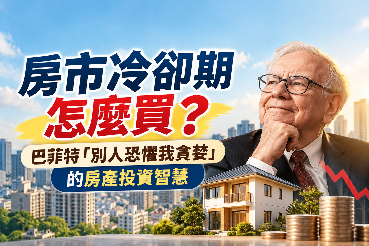 房市冷卻期怎麼買?巴菲特「別人恐懼我貪婪」的房產投資智慧