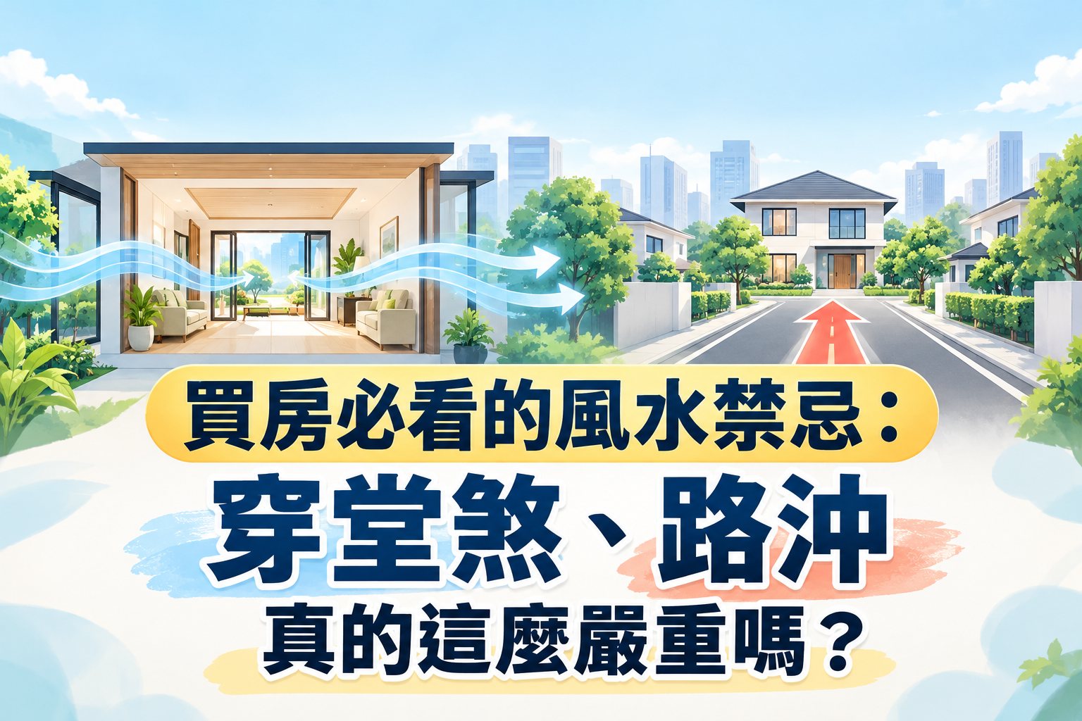 買房必看的風水禁忌：穿堂煞、路沖真的這麼嚴重嗎？
