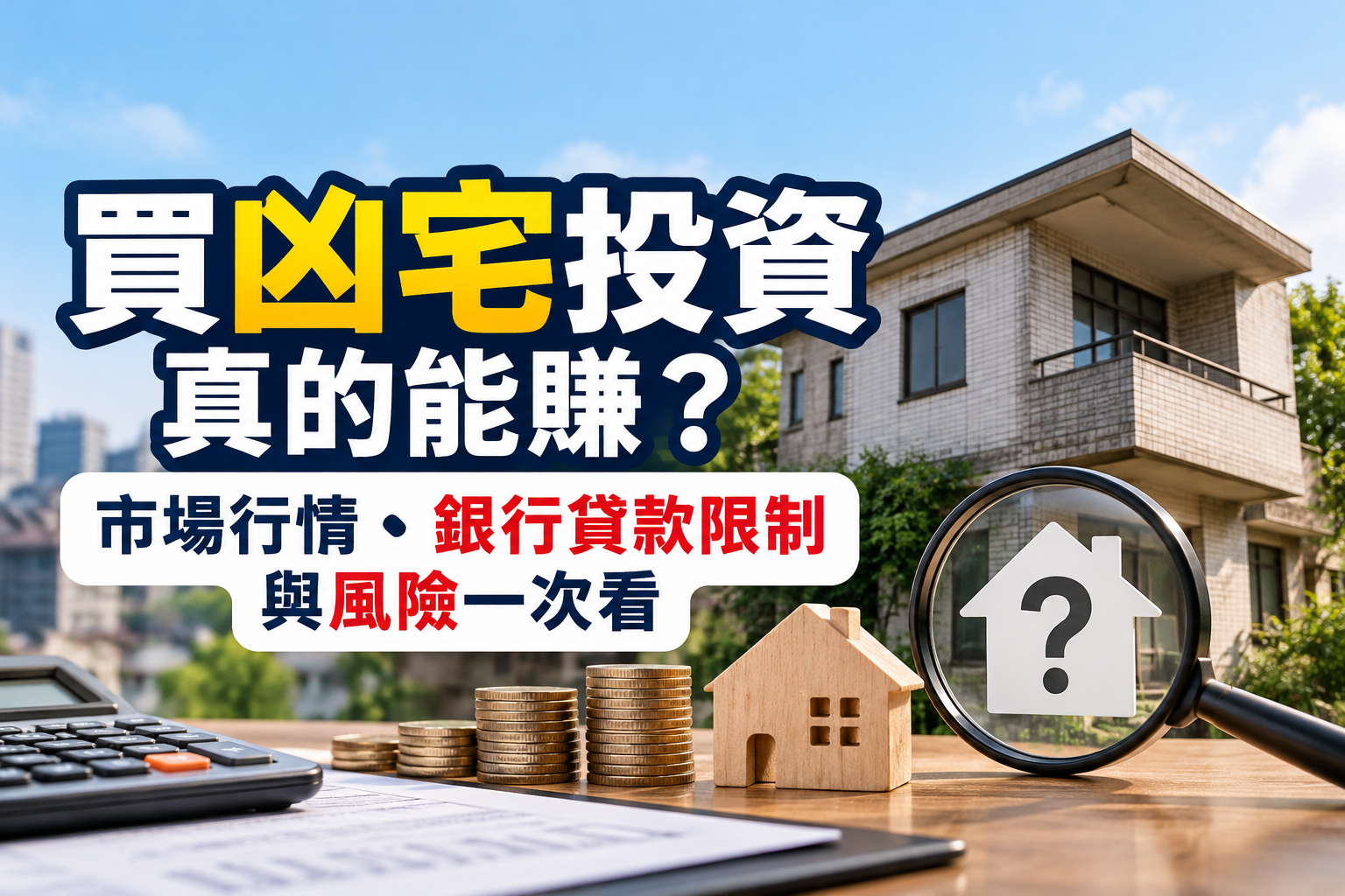 買凶宅投資真的能賺？市場行情、銀行貸款限制與風險一次看