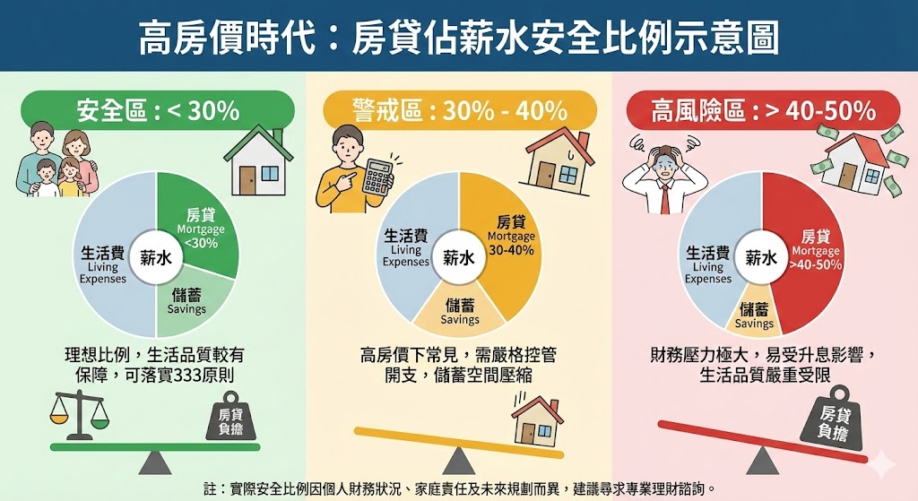 🏠 2026 年購屋必看：高房價時代，房貸佔薪水「幾成」最安全？