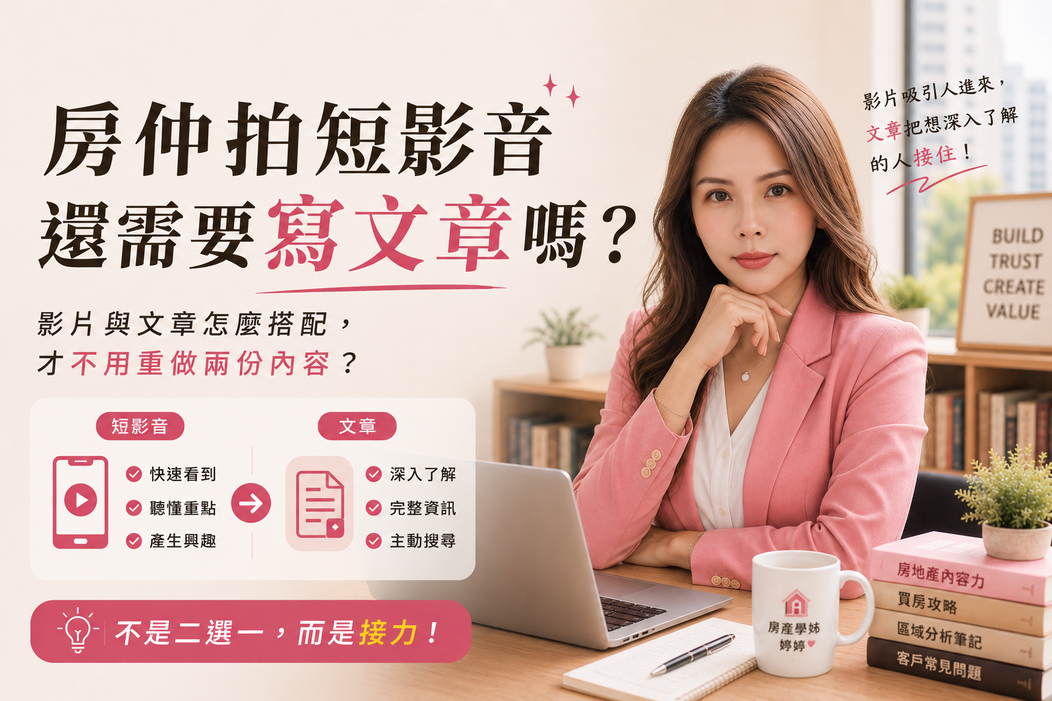 房仲拍短影音還需要寫文章嗎?影片與文章怎麼搭配,才不用重做兩份內容?